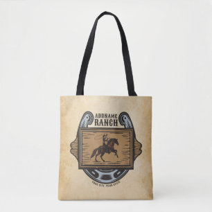 Bolsa Tote Roping Cowboy ADD NAME Western Family Horse Rankin