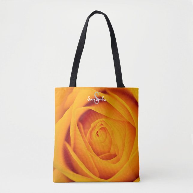 Bolsa Tote Rosa Amarela (Frente)