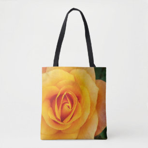 Bolsa Tote rosa amarela floração
