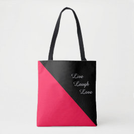 Bolsa Tote Rosa Americana e Preto