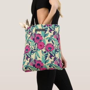 Bolsa Tote Rosa Botânica Floral