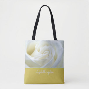Bolsa Tote Rosa Branca Personalizada