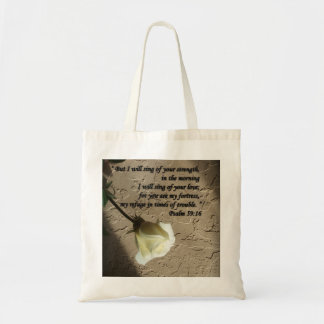 Bolsa Tote Rosa branco do 59:16 do salmo