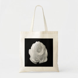 Bolsa Tote rosa branco sobre fundo preto