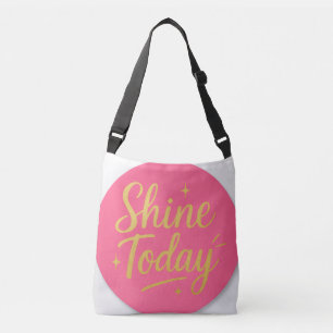 Bolsa Tote Rosa Brilho de Hoje com Coração de Ursi
