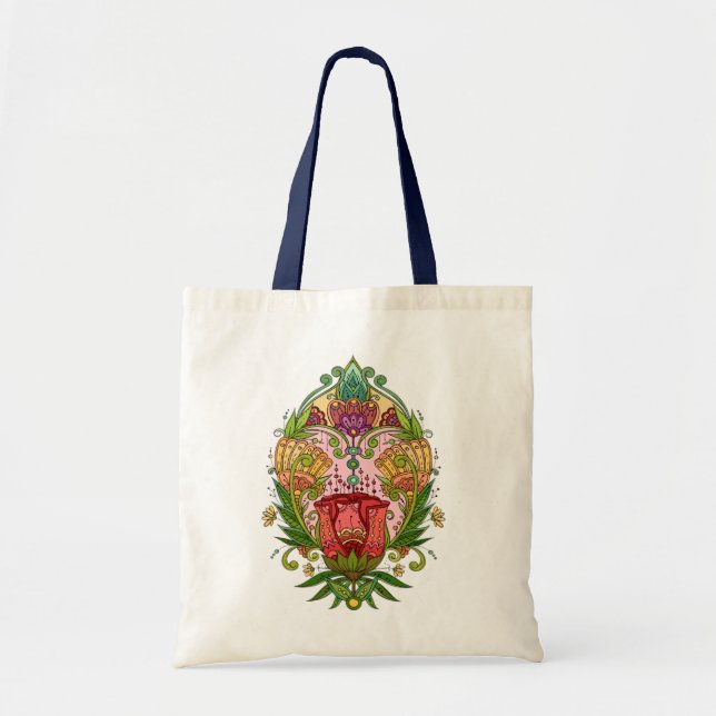Bolsa Tote Rosa Brooch™ Tote Bag (Frente)