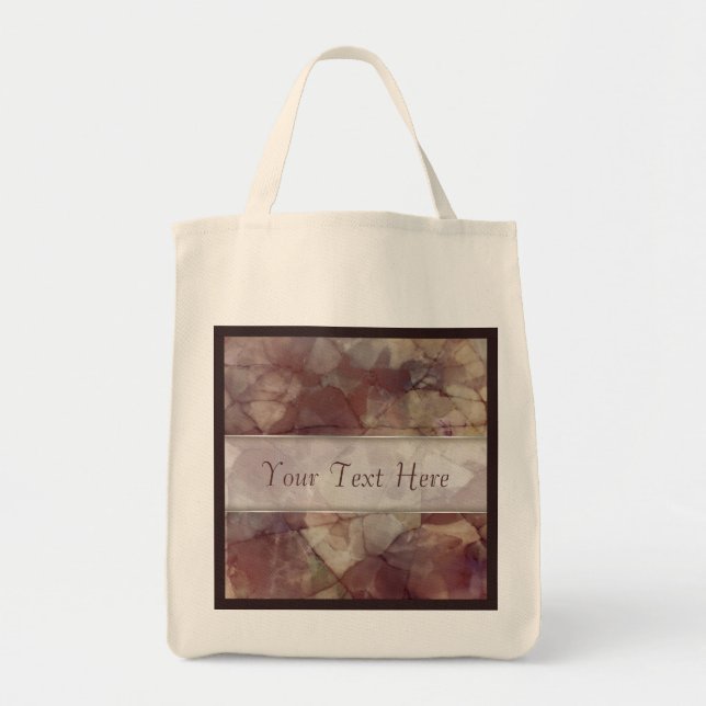 Bolsa Tote Rosa Brown Marble (Frente)