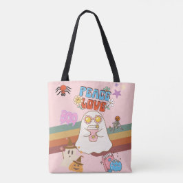 Bolsa Tote Rosa claro de Estilo de Groovy Fantasma