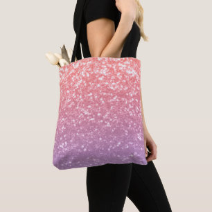 Bolsa Tote Rosa cor-de-rosa lavanda roxa brilha