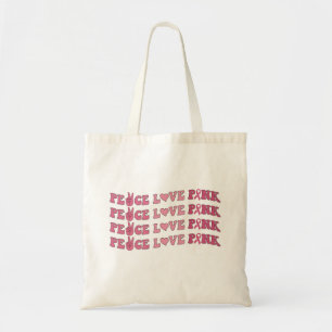 Bolsa Tote Rosa de Amor pela Paz