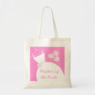 Bolsa Tote Rosa de Casamento 'Mãe da Noiva'