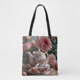 Bolsa Tote Rosa de Couve Rosa Tea