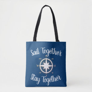 Bolsa Tote Rosa de Winds Náutico Compass Personalizado