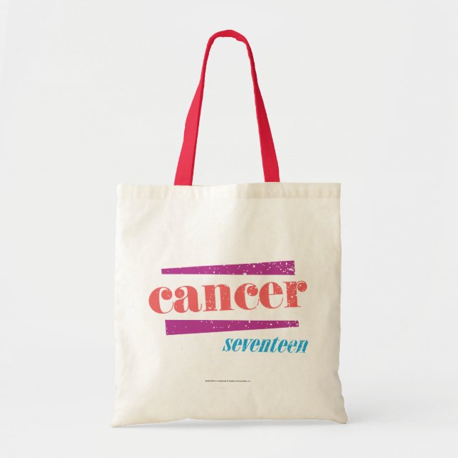 Bolsa Tote Rosa do cancer (Frente)