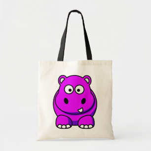 Bolsa Tote Rosa do hipopótamo