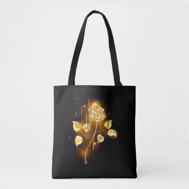 Bolsa Tote rosa do ouro ( rosa dourado ) (Frente)