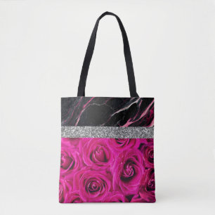 Bolsa Tote Rosa dourado do Partido - Lâmpada Rosa Cinzenta