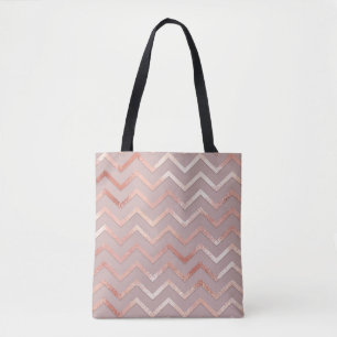 Bolsa Tote Rosa dourado: padrão de safra elegante.