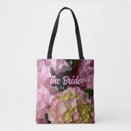 Bolsa Tote Rosa e Creme Hydrangeas Noiva