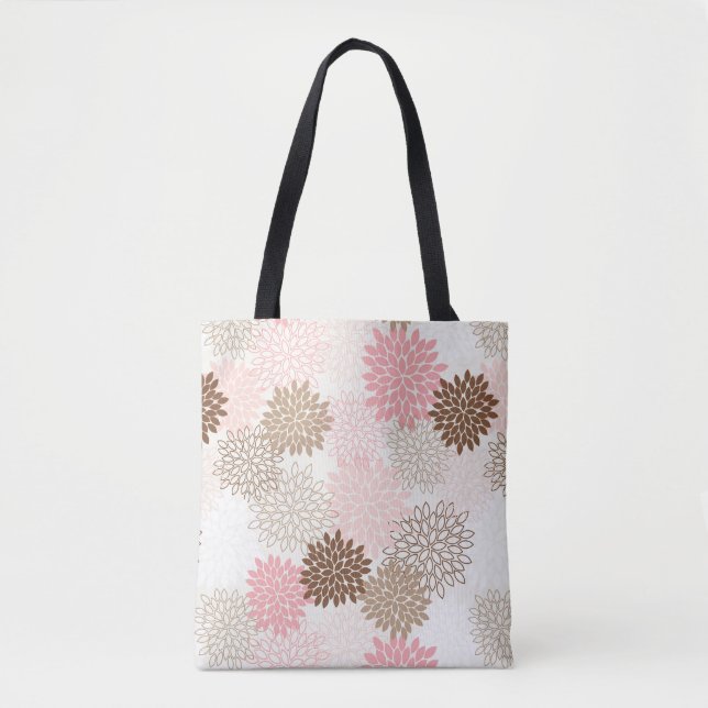 Bolsa Tote Rosa e teste padrão da mãe de Brown (Frente)