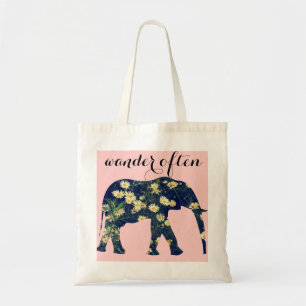 Bolsa Tote Rosa feminino elegante da margarida da silhueta do