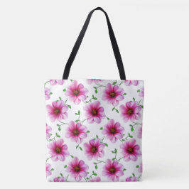 Bolsa Tote Rosa floral botânico em alguma cor