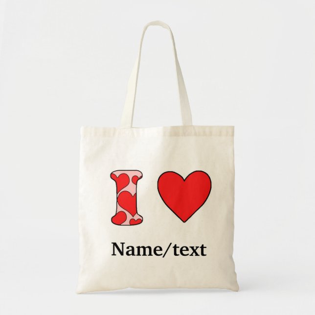 Bolsa Tote Rosa que eu amo (Frente)