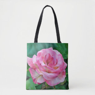 Bolsa Tote Rosa Rosa Rosa bonito num Saco de Arte do Jardim
