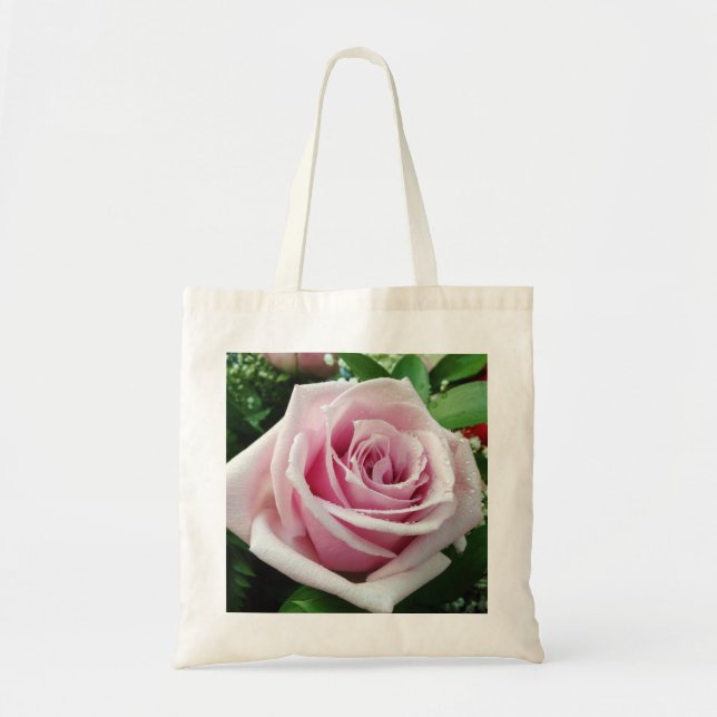 Bolsa Tote Rosa Rosa Rosa Rosa Floral Tote Bag (Frente)