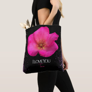 Bolsa Tote Rosa Rosa Rosa Rosa Rosa Caneta - Tendência Person