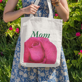 Bolsa Tote Rosa Rosa Rosa Vibrante para a Mãe