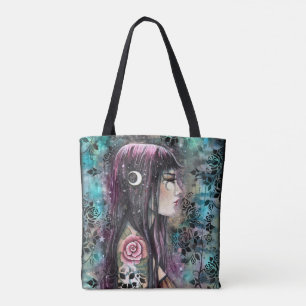 Bolsa Tote Rosa Tattoo Fantasy Art