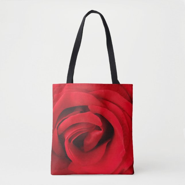 Bolsa Tote Rosa vermelha (Frente)