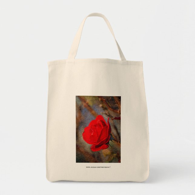 Bolsa Tote Rosa Vermelha (Frente)
