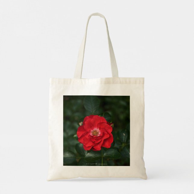 Bolsa Tote Rosa vermelha P6568 (Verso)