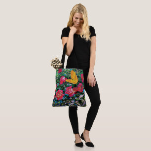 Bolsa Tote rosa vermelha Rosa vermelha