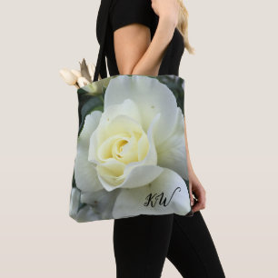 Bolsa Tote Rosa White Photo Garden