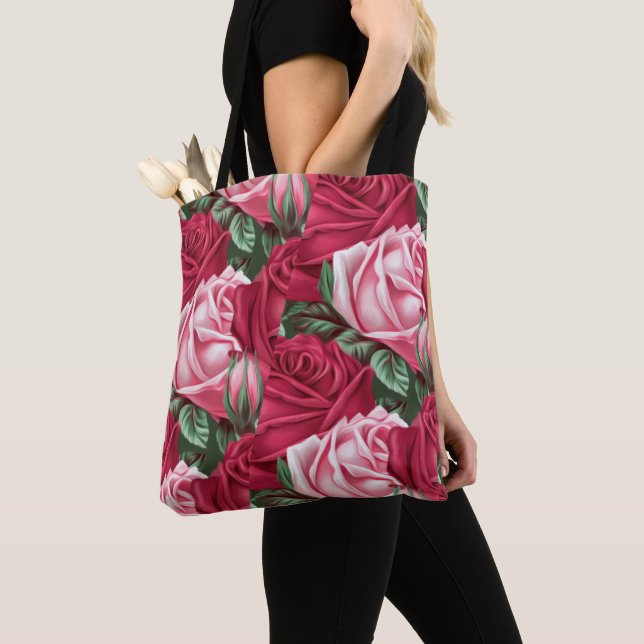 Bolsa Tote Rosas (Close Up)