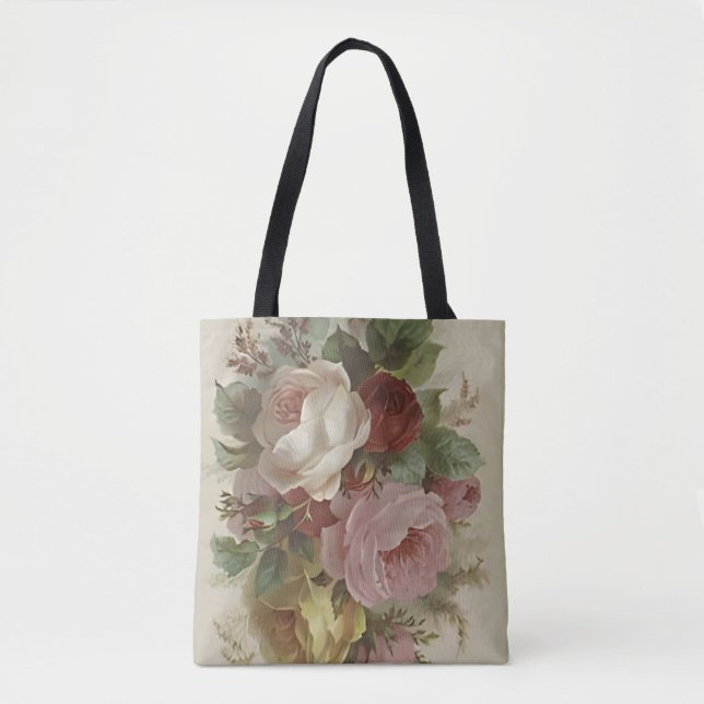 Bolsa Tote Rosas (Frente)