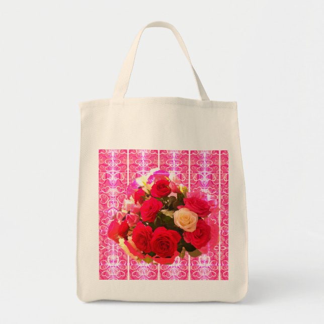 Bolsa Tote Rosas (Frente)