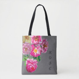 Bolsa Tote Rosas-