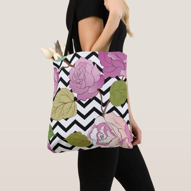 Bolsa Tote Rosas 27 (Close Up)