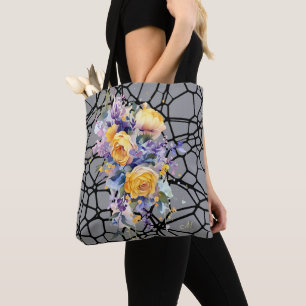 Bolsa Tote Rosas Artísticos Amarelos Chic Inspirados Francese