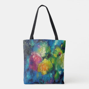 Bolsa Tote Rosas, bela pintura de arte