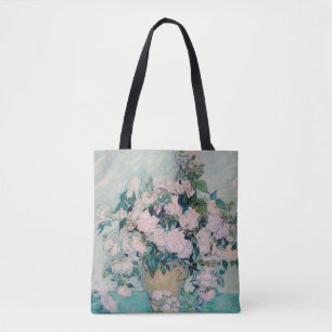 Bolsa Tote Rosas Brancas-1890-Vincent van Gogh