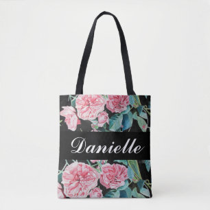 Bolsa Tote Rosas cor-de-rosa Rosa