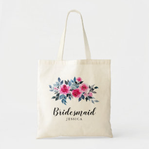 Bolsa Tote Rosas da aguarela que Wedding a dama de honra