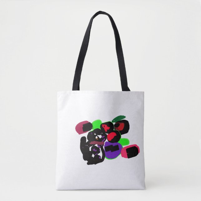Bolsa Tote Rosas dálmatas de estilo  (Frente)