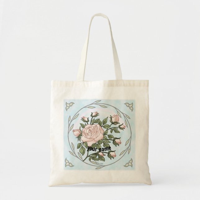 Bolsa Tote Rosas de jardim (Frente)