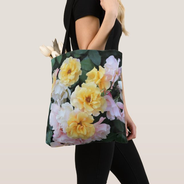 Bolsa Tote Rosas de pastel (Close Up)